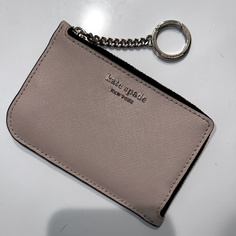 KATE SPADE| Small color block wallet w/ keychain